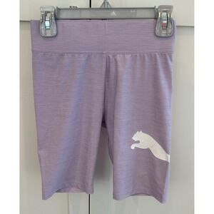 Puma Bike Shorts Athletic Activewear Lilac‎ Purple Girls Size L(10/12)